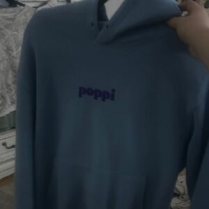Target Blue Hoodie with Purple Logo